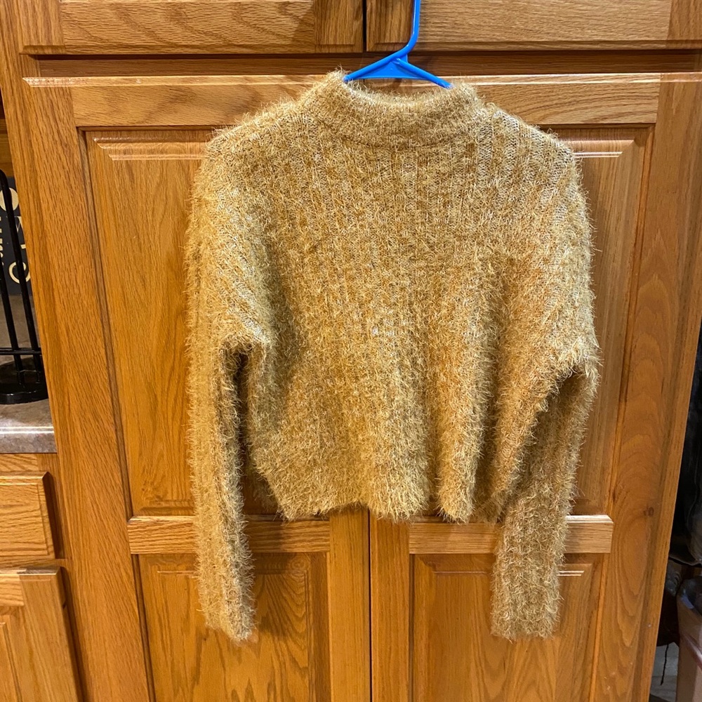 Candies Fuzzy Yellow Sweater